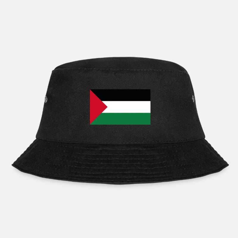 Palestine Flag - Bucket Hat - black