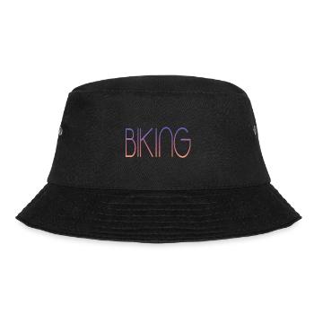 biking bmx mtb - Bucket Hat - Schwarz - Vorne - Lela (165cm)
