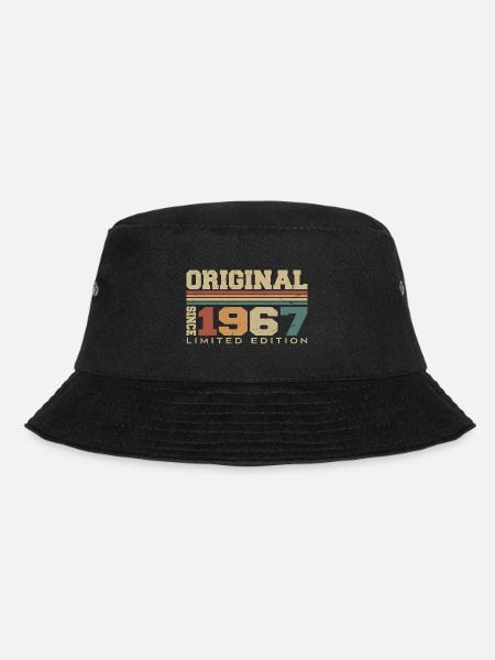 Original 1967 Retro-Geschenk 57. Jahrestag 1967 - Bucket Hat - Schwarz