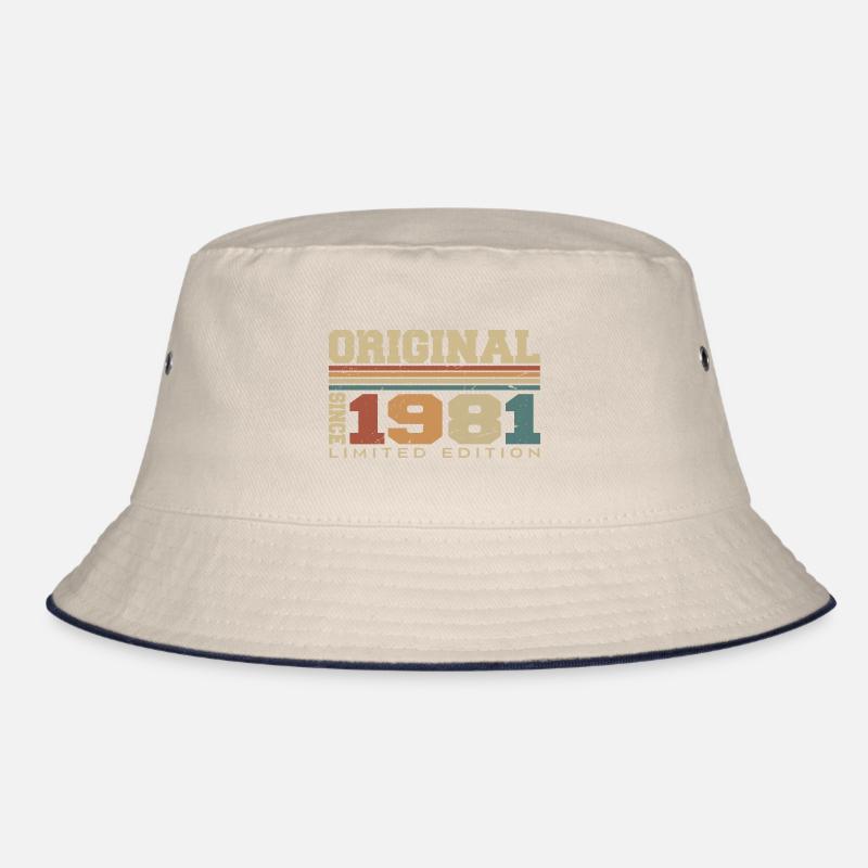 Original 1981 Retro Gift 43rd Anniversary 1981 Bucket Hat
