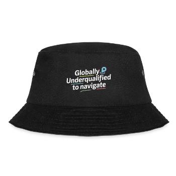 Globally Underqualified Navigation GIS Humor - Bucket Hat - black - Front - Lela (165cm)