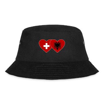 Suisse Albanie Flag Coeur - Bob - noir - Devant - Lela (165cm)