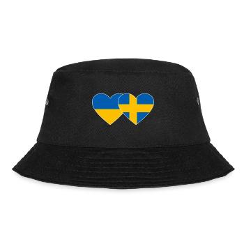Ukraine Suède Flag Coeur - Bob - noir - Devant - Lela (165cm)