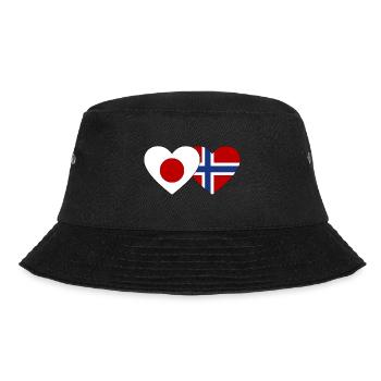 Japon Norvège Flag Coeur - Bob - noir - Devant - Lela (165cm)