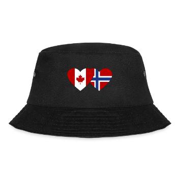 Cœur de drapeau Canada-Norvège - Bob - noir - Devant - Lela (165cm)