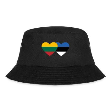 Lituanie Estonie Flag Heart - Bob - noir - Devant - Lela (165cm)
