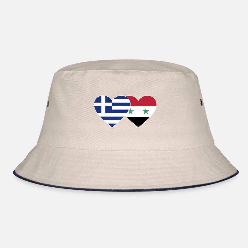 Grèce Syrie Flag Heart Bob