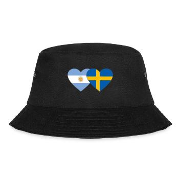 Coeur de drapeau Argentine Suède - Bob - noir - Devant - Lela (165cm)