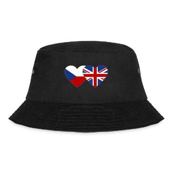 République tchèque Angleterre Flag Heart - Bob - noir - Devant - Lela (165cm)
