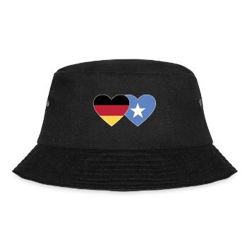 Germany Somalia Flag Heart - Bucket Hat - black - Front - Lela (165cm)