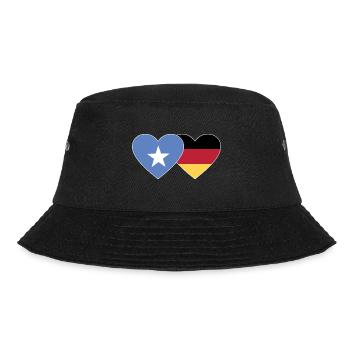 Somalia Germany Flag Heart - Bucket Hat - black - Front - Lela (165cm)