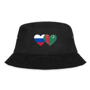 Russie Turkménistan Flag Coeur - Bob - noir - Devant - Lela (165cm)