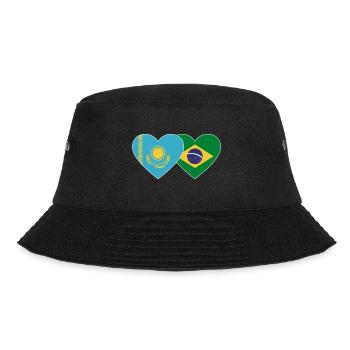 Kazakhstan Brésil Drapeau Coeur - Bob - noir - Devant - Lela (165cm)