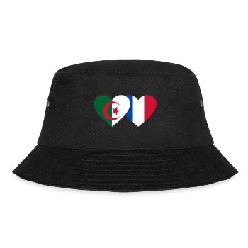 Algérie France Flag Coeur - Bob - noir - Devant - Lela (165cm)