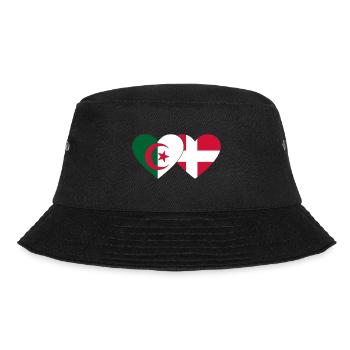Algérie Danemark Drapeau Coeur - Bob - noir - Devant - Lela (165cm)