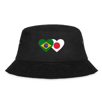 Brésil Japon Flag Heart - Bob - noir - Devant - Lela (165cm)