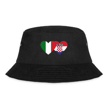 Italie Croatie Flag Coeur - Bob - noir - Devant - Lela (165cm)