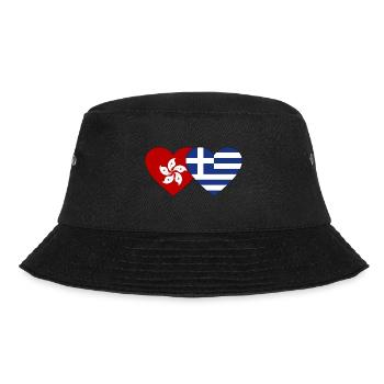 Hong Kong Grèce Drapeau Coeur - Bob - noir - Devant - Lela (165cm)