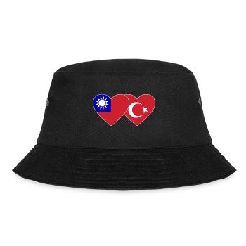 Taïwan Türkiye drapeau coeur - Bob - noir - Devant - Lela (165cm)
