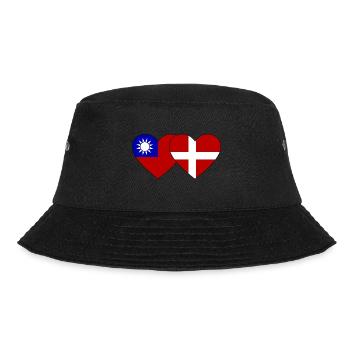 Taiwan Danemark Flag Heart - Bob - noir - Devant - Lela (165cm)