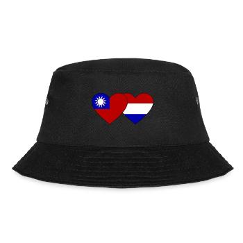 Cœur de drapeau de la Hollande de Taïwan - Bob - noir - Devant - Lela (165cm)