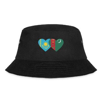 Kazakhstan Turkménistan Drapeau Coeur - Bob - noir - Devant - Lela (165cm)