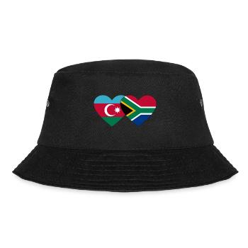 Azerbaïdjan Afrique du Sud Flag Heart - Bob - noir - Devant - Lela (165cm)