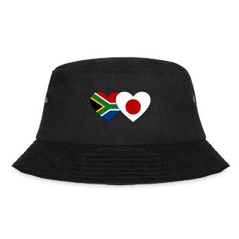 Afrique du Sud Japon Flag Heart - Bob - noir - Devant - Lela (165cm)