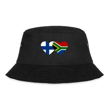 Finlande Afrique du Sud Flag Heart - Bob - noir - Devant - Lela (165cm)