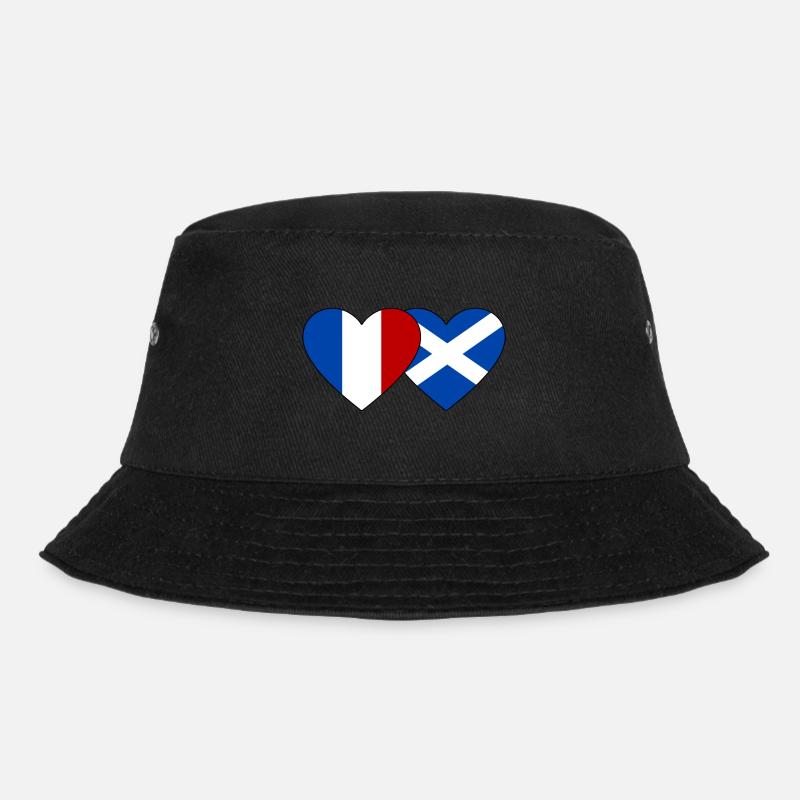 France Ecosse Flag Coeur - Bob - noir