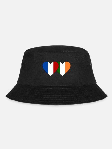 France Irlande Flag Coeur - Bob - noir