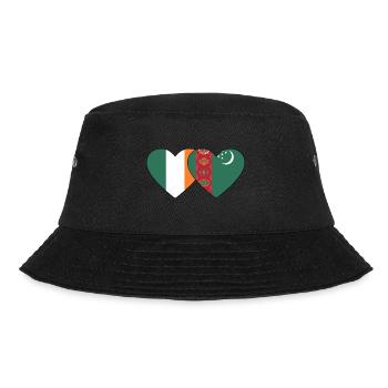 Irlande Turkménistan Flag Heart - Bob - noir - Devant - Lela (165cm)