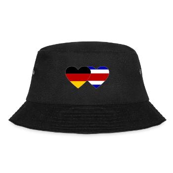Germany Costa Rica Heart Flag - Bucket Hat - black - Front - Lela (165cm)
