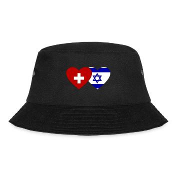 Suisse Israël Coeur Drapeau - Bob - noir - Devant - Lela (165cm)