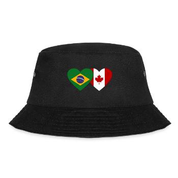 Brésil Canada Drapeau Coeur - Bob - noir - Devant - Lela (165cm)