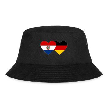 Paraguay Germany Heart Flag - Bucket Hat - black - Front - Lela (165cm)