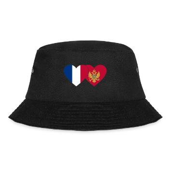 France Montenegro flag - Bucket Hat - black - Front - Lela (165cm)