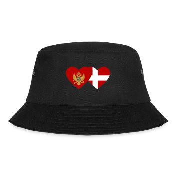 Montenegro Denmark flag - Bucket Hat - black - Front - Lela (165cm)