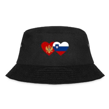 Montenegro Slowenien Flagge - Bucket Hat - Schwarz - Vorne - Lela (165cm)