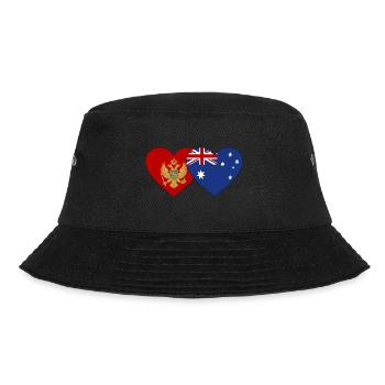 Montenegro Australia Flag - Bucket Hat - black - Front - Lela (165cm)