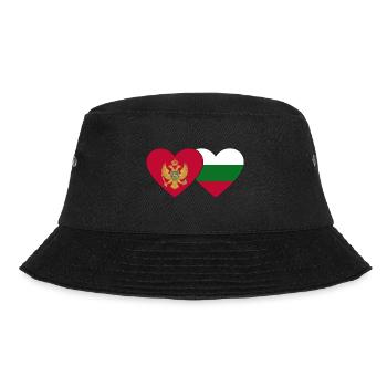 Montenegro Bulgaria flag - Bucket Hat - black - Front - Lela (165cm)