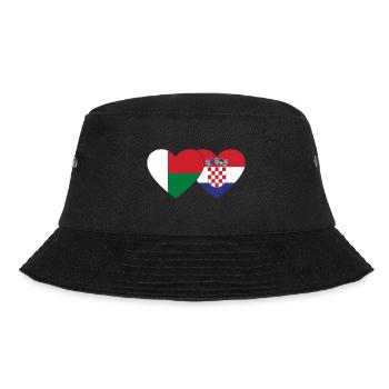 Madagascar Croatie Flag Coeur - Bob - noir - Devant - Lela (165cm)