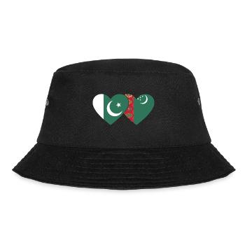 Pakistan Turkménistan Flag Heart - Bob - noir - Devant - Lela (165cm)