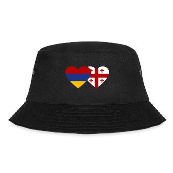 Arménie Géorgie drapeau coeur - Bob - noir - Devant - Lela (165cm)