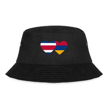 Costa Rica Arménie Drapeau Coeur - Bob - noir - Devant - Lela (165cm)