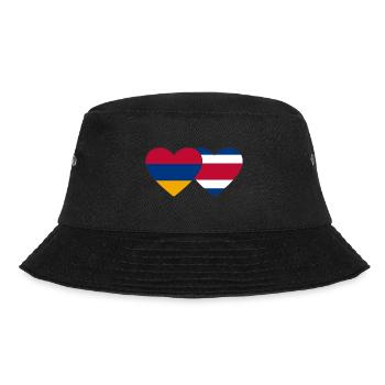 Arménie Costa Rica Drapeau Coeur - Bob - noir - Devant - Lela (165cm)