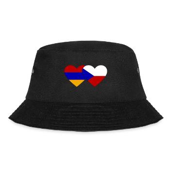 Arménie République tchèque Drapeau Coeur - Bob - noir - Devant - Lela (165cm)