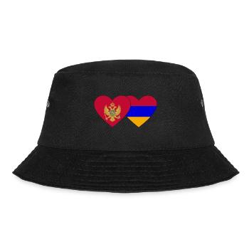 Monténégro Arménie Drapeau Coeur - Bob - noir - Devant - Lela (165cm)