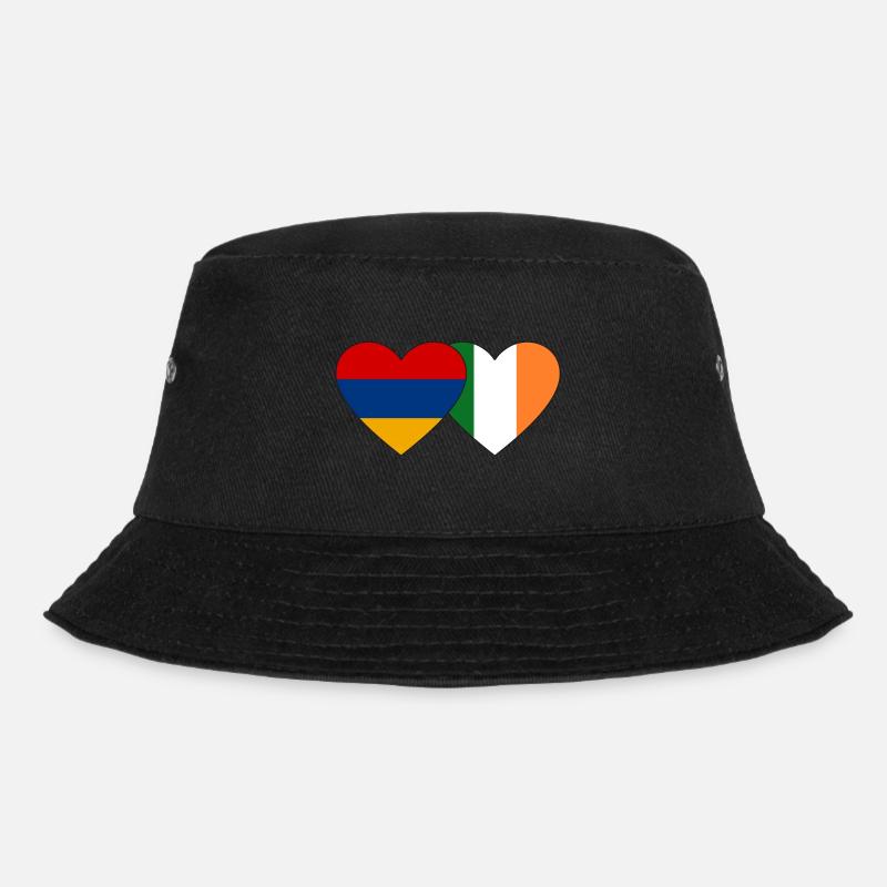 Arménie Irlande Drapeau Coeur - Bob - noir