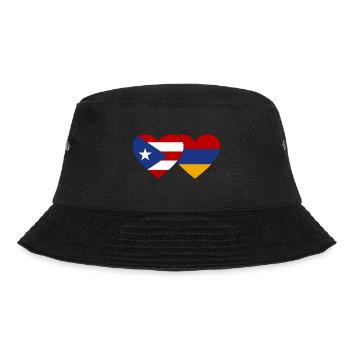 Cuba Armenia Flag Heart - Bucket Hat - black - Front - Lela (165cm)